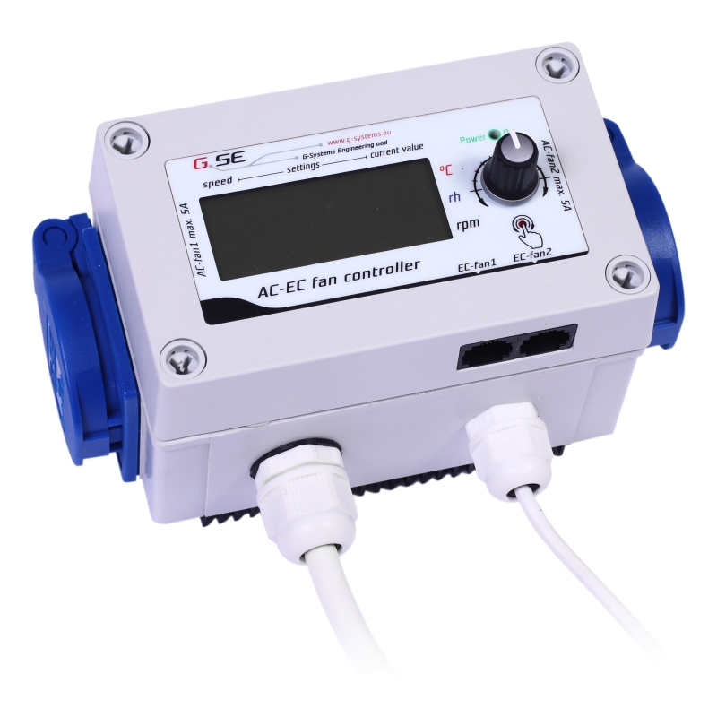 FAN CONTROLLER AC-EC LCD PARA 2 EXT (2X5A) | Plantasur