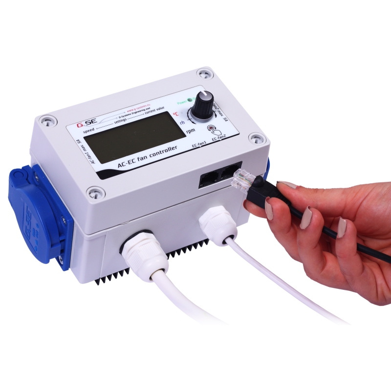 FAN CONTROLLER AC-EC LCD PARA 2 EXT (2X5A) | Plantasur