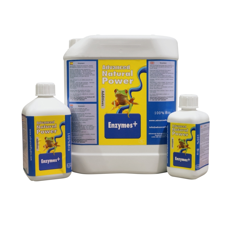 Advanced Hydroponics Natural Power Enzymes+ 500 Ml – Enzymes Naturelles Pour Nettoyer Racines & Substrat, Hydroponie, Terre & Coco