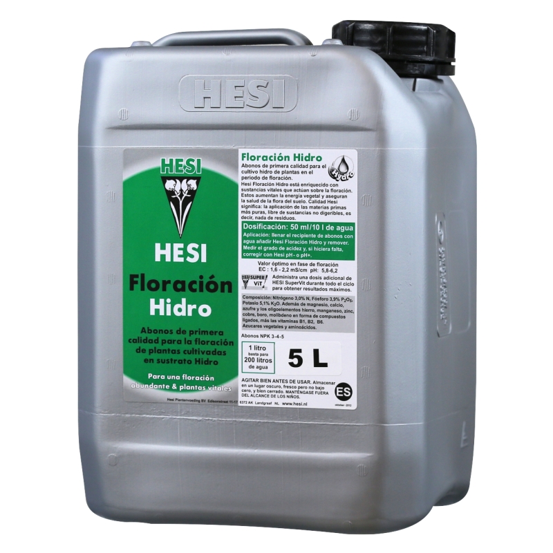 HESI Fioritura - Fertilizzante Per Piante In Fase Di Fioritura, 5 Litri Con Correttore Di PH
