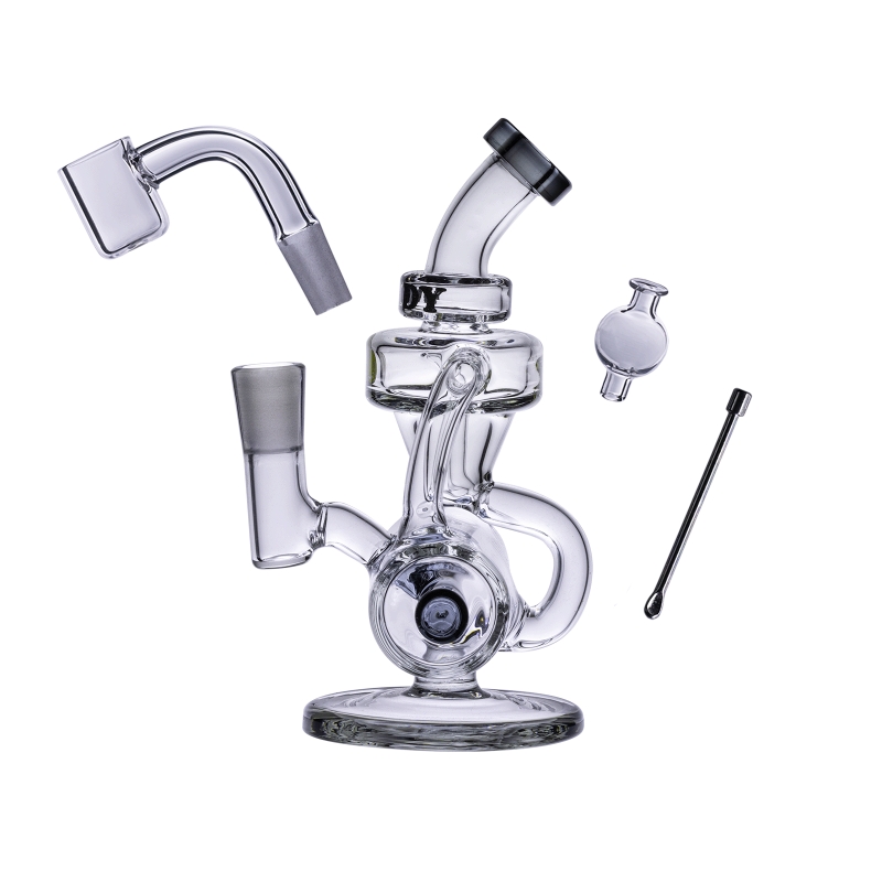 GOODYGLASS-GOOGY DRUMMER BOY MINI RIG KIT - SMOKE | Plantasur