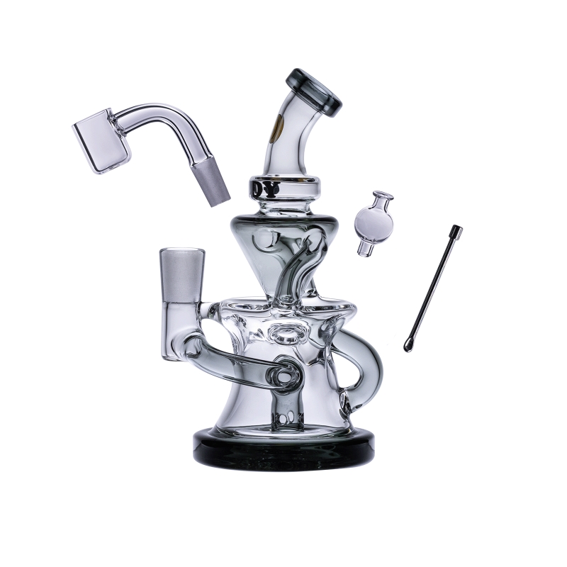 GOODYGLASS-GOODY MISS SWISS MINI RIG KIT - SMOKE | Plantasur